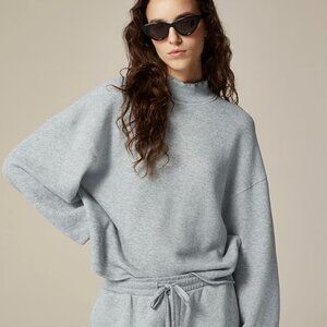 NWT | JCrew Heritage terry mockneck sweatshirt